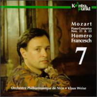 Piano Concerti 21 & 22 - Mozart / Francesch / Weise - Musik - KONTRAPUNKT - 0716043218929 - 13. September 1994