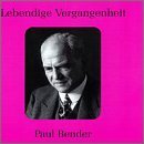 Cover for Paul Bender · Legendary Voices: Paul Bender (CD) (2000)