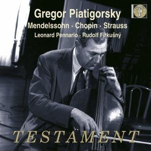 Cover for Piatigorsky Gregor · Cello Sonatas Testament Klassisk (CD) (2008)