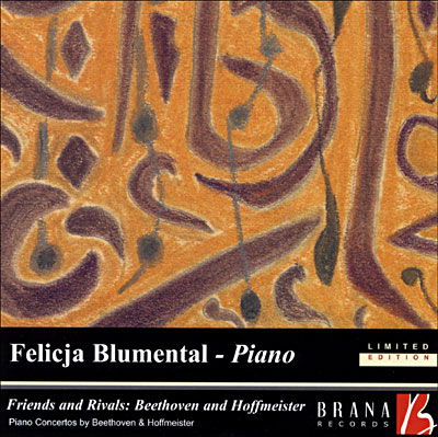 Cover for Felicja Blumental · Friends and Rivals:beethoven and Hoffmeister (CD) (2009)