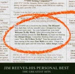 Cover for Jim Reeves · His Personal Best (CD) (2004)