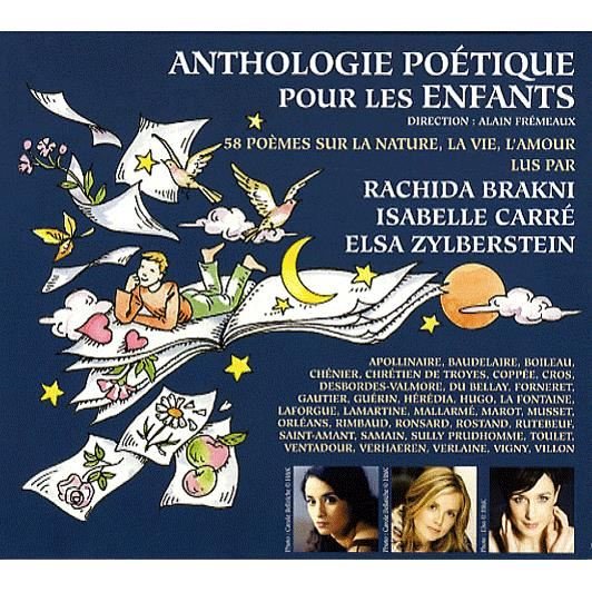 Cover for Carre,isabelle / Brakni,rachida / Zylberstein,elsa · Anthologie Poetique Pour Les Enfants: 58 P'omes (CD) (2007)