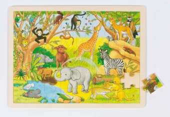 Cover for Houten Legpuzzel · Jungle 48st. (Toys)