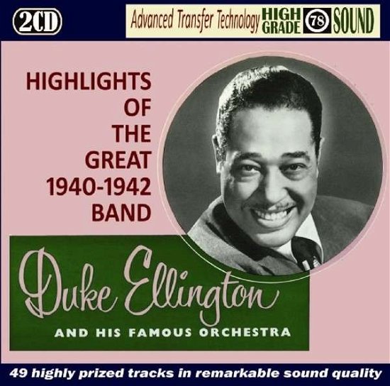 Cover for Duke Ellington · Highlights Of The Great 1940-1942 Band (CD) (2014)