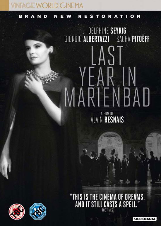 Cover for Alain Resnais · Last Year In Marienbad (DVD) (2018)