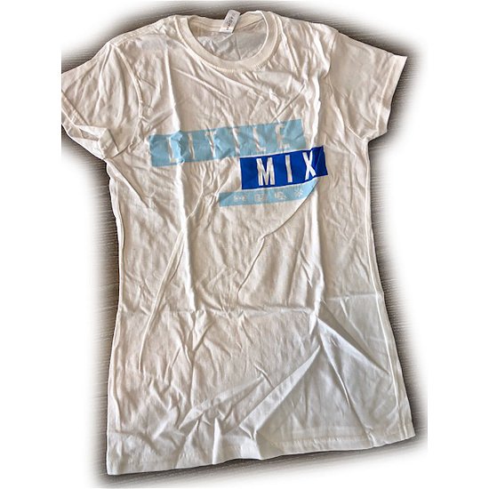Cover for Little Mix · Little Mix Ladies T-Shirt: Blue Logo (Ex-Tour) (T-shirt) [size S] [White - Ladies edition]