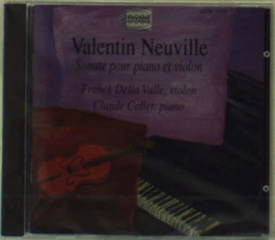 Cover for Della Valle / Collet · Sonata for violin &amp; piano / Pieces Pavane Klassisk (CD) (2000)