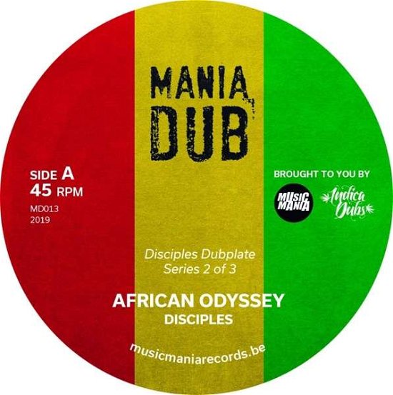 Cover for Disciples · African Odyssey / African Dub (7&quot;) [Coloured edition] (2019)