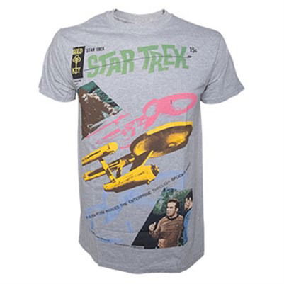 Cover for Star Trek · Grey Melange Alien Invading (T-Shirt Unisex Tg. S) (T-shirt)