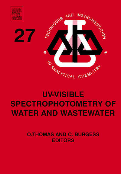 Cover for Olivier Thomas · UV-visible Spectrophotometry of Water and Wastewater - Techniques &amp; Instrumentation in Analytical Chemistry (Hardcover Book) (2007)