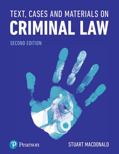 Cover for Stuart Macdonald · Text, Cases and Materials on Criminal Law (Pocketbok) (2018)