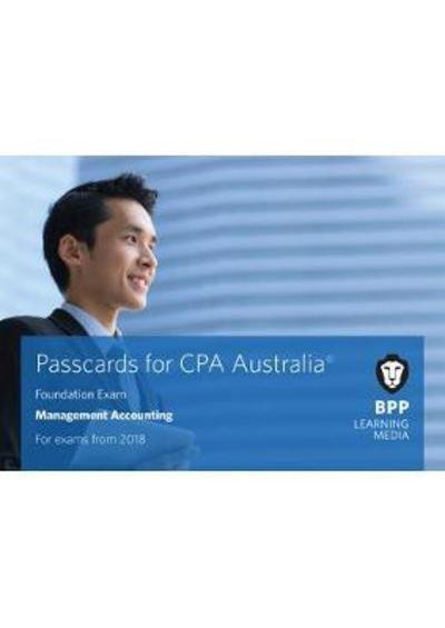 Cover for BPP Learning Media · CPA Australia Management Accounting: Passcards (Spiral Book) (2017)