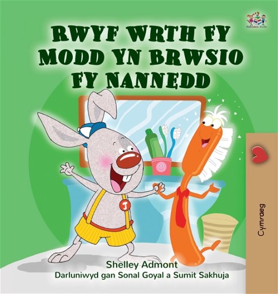 Cover for Shelley Admont · I Love to Brush My Teeth (Welsh Children's Book) (Hardcover bog) [Large type / large print ed edition] (2022)