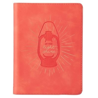 Cover for Christian Art Gifts · Christian Art Gifts Coral Faux Leather Journal | Let Your Light Shine | Handy-sized Flexcover Inspirational Notebook w/Ribbon 240 Lined Pages, Gilt Edges, 5.5 x 7 Inches (Kunstlederbuch) (2020)