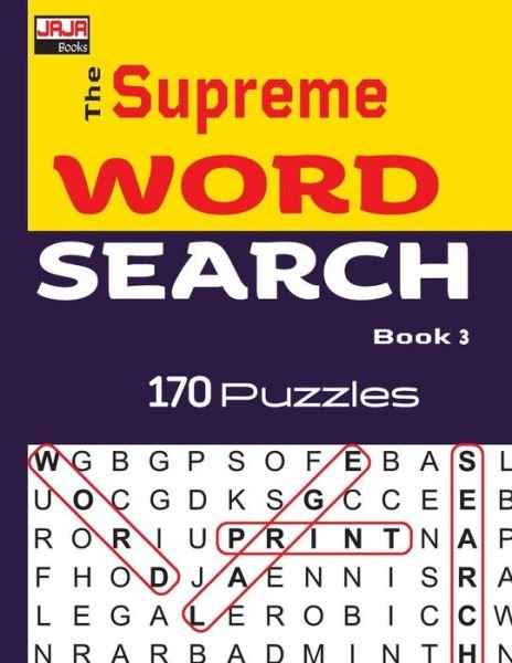 Cover for Jaja Books · The Supreme Word Search Puzzle Book 3 (Pocketbok) (2018)