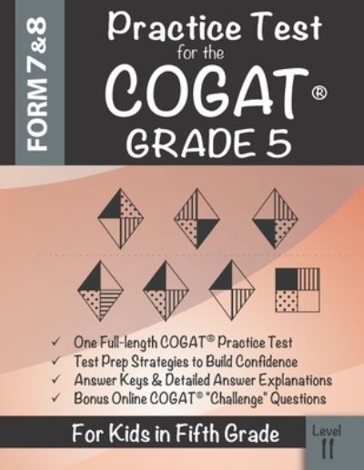 Cover for Origins Publications · Practice Test for the COGAT Grade 5 Level 11 (Paperback Book) (2019)