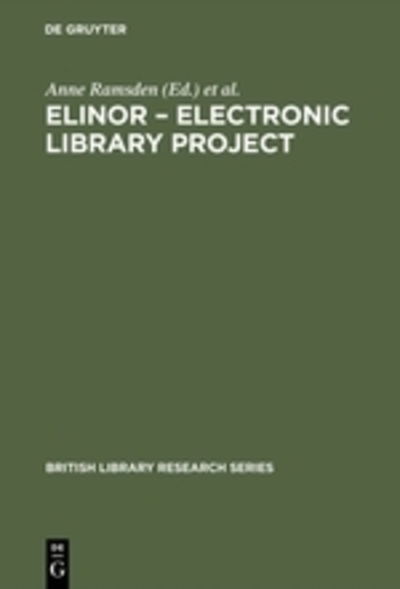 Cover for Elinor - Electronic Library Project (Hardcover Book) (1998)
