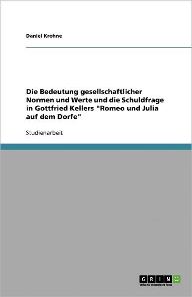 Cover for Krohne · Die Bedeutung gesellschaftlicher (Bog) [German edition] (2007)