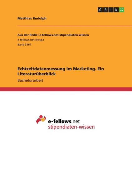 Cover for Rudolph · Echtzeitdatenmessung im Marketi (Buch)