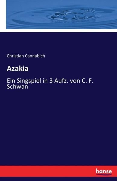 Cover for Cannabich · Azakia (Bok) (2017)