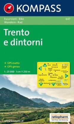 Cover for Mair-Dumont / Kompass · Kompass wanderkarte: Trento und Umgebung / Trentino e dintorni (Book) [1st edition] (2009)