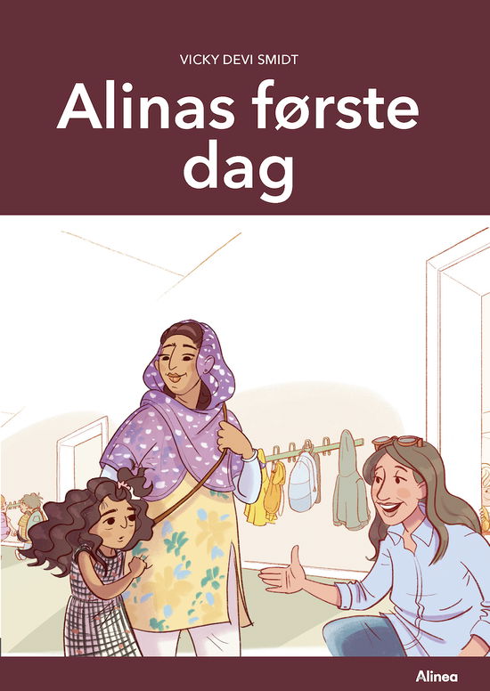 Cover for Vicky Devi Smidt · Når alt er nyt, Alinas første dag, Grøn Læseklub (Bound Book) [1er édition] (2024)