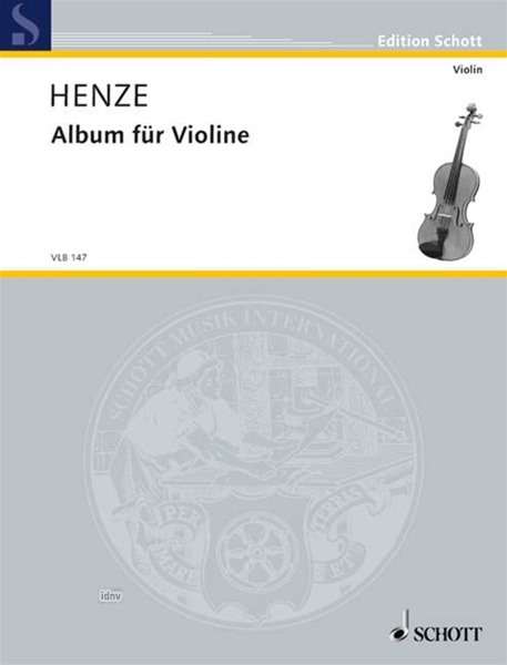 Cover for Henze · Album für Violine.VLB147 (Book)