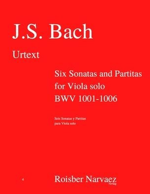 Cover for Johann Sebastian Bach · Six Sonatas and Partitas for Viola solo BWV 1001-1006 (Taschenbuch) (2020)