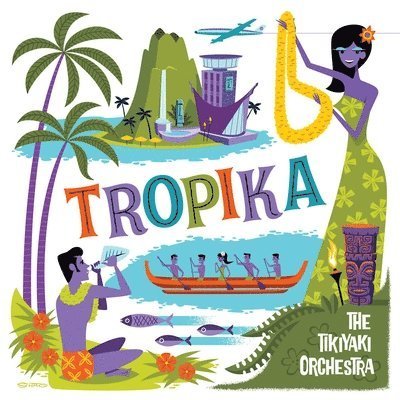Cover for Tikiyaki Orchestra · Tikiyaki Orchestra &quot;Tropika&quot; (LP) [Coloured edition] (2023)