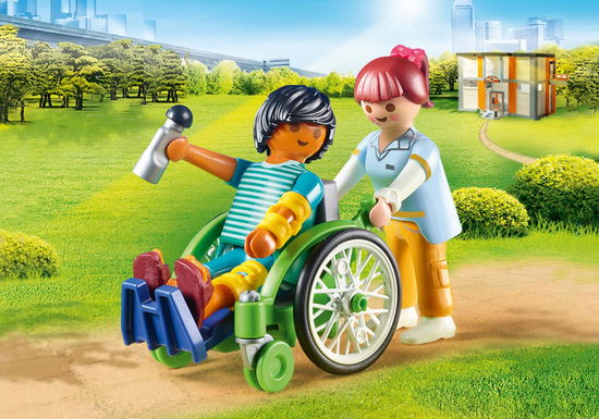 Cover for Playmobil · Playmobil 70193 City Life Patient in rolstoel (Leketøy)