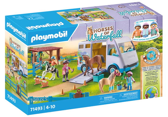 Cover for Playmobil · Playmobil - Mobile Horse Riding School (71493) (Toys)