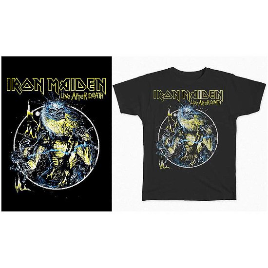 Iron Maiden Unisex T-Shirt: Live After Death - Iron Maiden - Merchandise - ROCK OFF - 5056170653930 - 