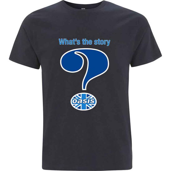 Cover for Oasis · Oasis Unisex T-Shirt: Question Mark (T-shirt) [size XL] [Blue - Unisex edition]