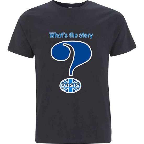 Cover for Oasis · Oasis Unisex T-Shirt: Question Mark (T-shirt) [size XL] [Blue - Unisex edition]