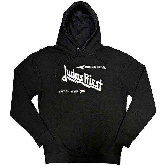 Judas Priest Unisex Pullover Hoodie: British Steel Logo - Judas Priest - Merchandise -  - 5056737221930 - 