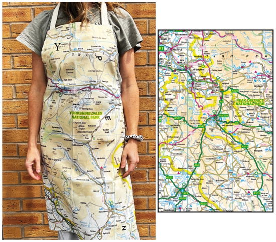 Cover for OS Map Adult Apron - Peak District National Park (MERCH) (2025)