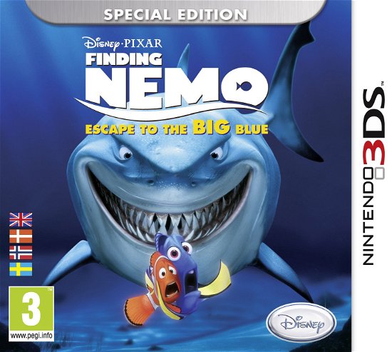 Cover for Disney Interactive · Finding Nemo - Escape to the Big Blue - Special Edition (3DS) (2012)