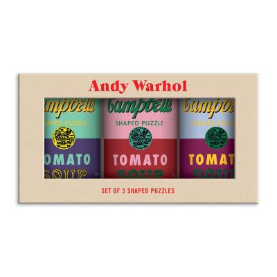 Andy Warhol Soup Cans Set of 3 Shaped Puzzles in Tins - Andy Warhol Galison - Jogo de tabuleiro - Galison - 9780735366930 - 22 de julho de 2021