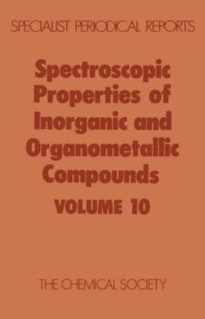 Cover for Davidson · Spectroscopic Properties of Inorganic and Organometallic Compounds: Volume 10 - Specialist Periodical Reports (Hardcover Book) (1977)