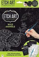 Cover for Hinkler Pty Ltd · Etch Art Mini Kit: Wild Animals - Kaleidoscope (Book) (2018)