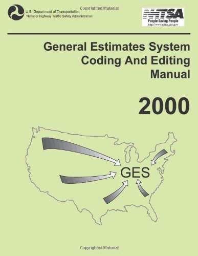 Cover for U.s. Department of Transportation · General Estimates System Coding and Editing Manual: 2000 (Paperback Book) (2013)
