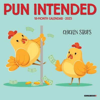 Willow Creek Press · Pun Intended 2025 7 X 7 Mini Wall Calendar (Calendar) (2024)