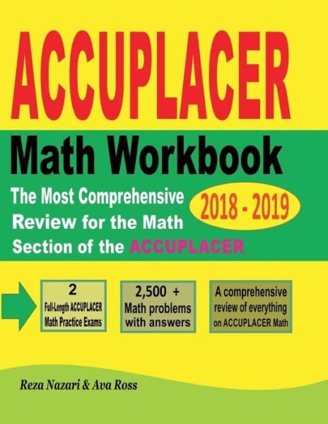 Cover for Ava Ross · ACCUPLACER Mathematics Workbook 2018 - 2019 (Paperback Book) (2018)