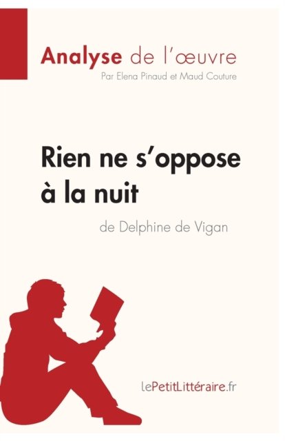 Cover for Elena Pinaud · Rien ne s'oppose a la nuit de Delphine de Vigan (Analyse de l'oeuvre) (Paperback Book) (2017)