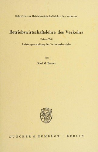 Betriebswirtschaftslehre des Ver - Brauer - Książki -  - 9783428054930 - 1 lipca 1983