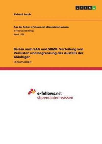 Cover for Jacob · Bail-in nach SAG und SRMR. Vertei (Buch) (2016)