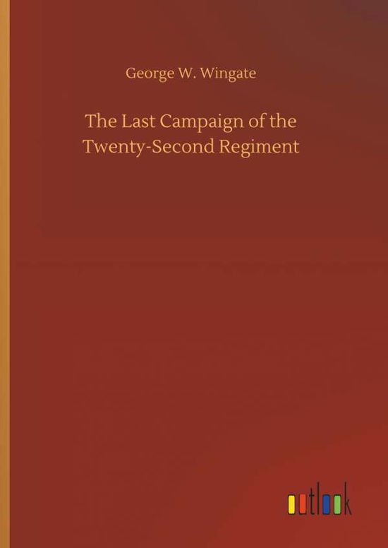 Cover for Wingate · The Last Campaign of the Twenty (Book) (2018)