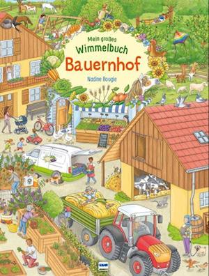 Cover for Nadine Bougie · Mein großes Wimmelbuch Bauernhof (Book) (2023)