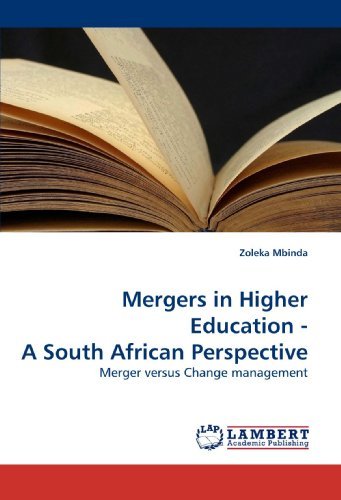 Cover for Zoleka Mbinda · Mergers in Higher Education - a South African Perspective: Merger Versus Change Management (Taschenbuch) (2009)