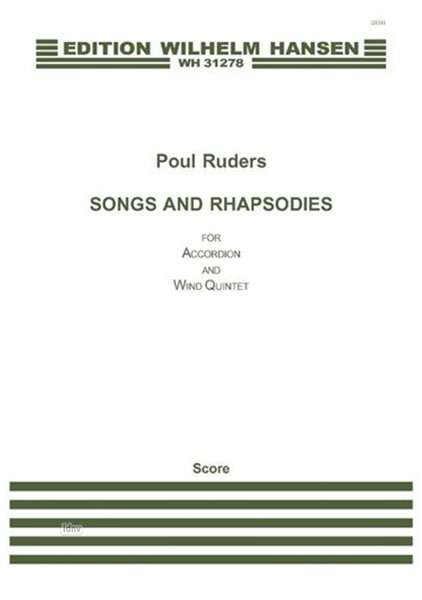 Cover for Poul Ruders · Poul Ruders: Songs and Rhapsodies for Accordion and Wind Quintet (Score) (Partituren) (2015)